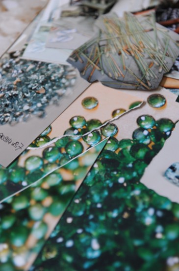 collagewerk groen